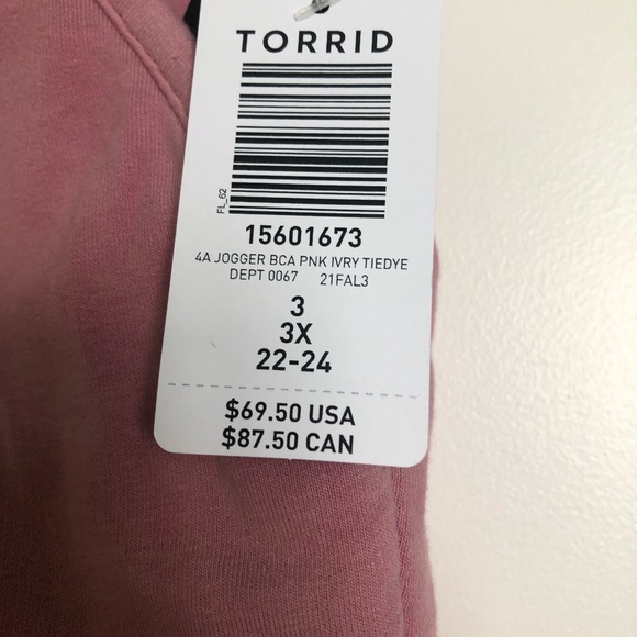 NWT Tye Dye Rose Coloured Torrid 3 - Picture 4 of 4